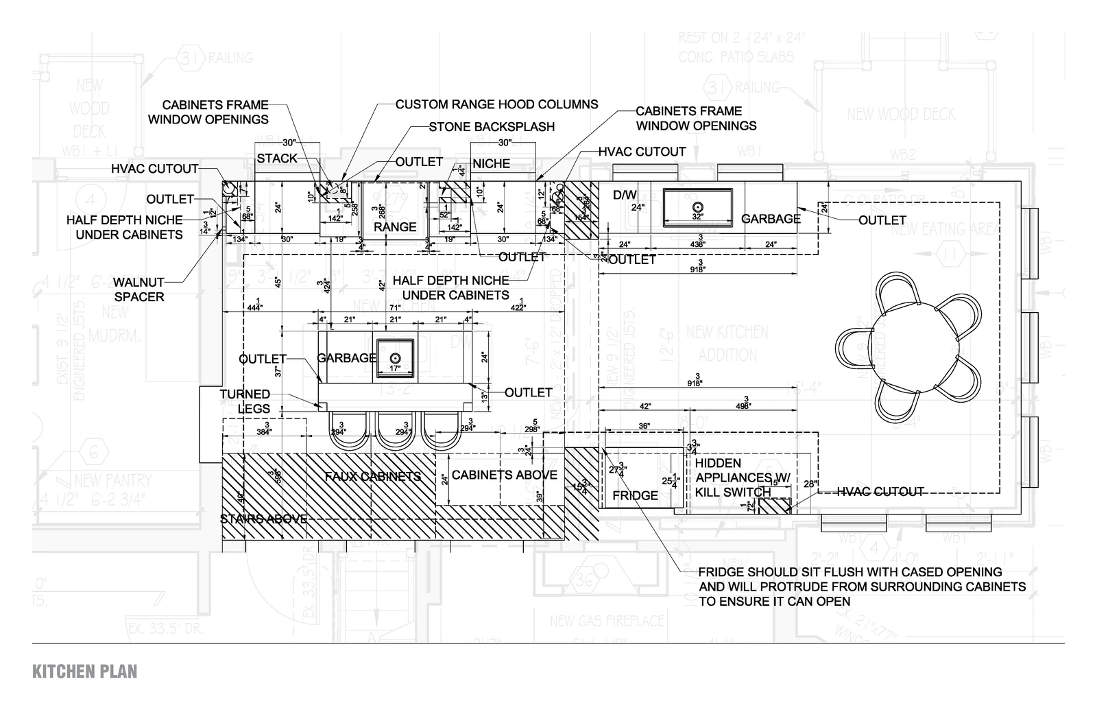 Timeless kitchen plan page